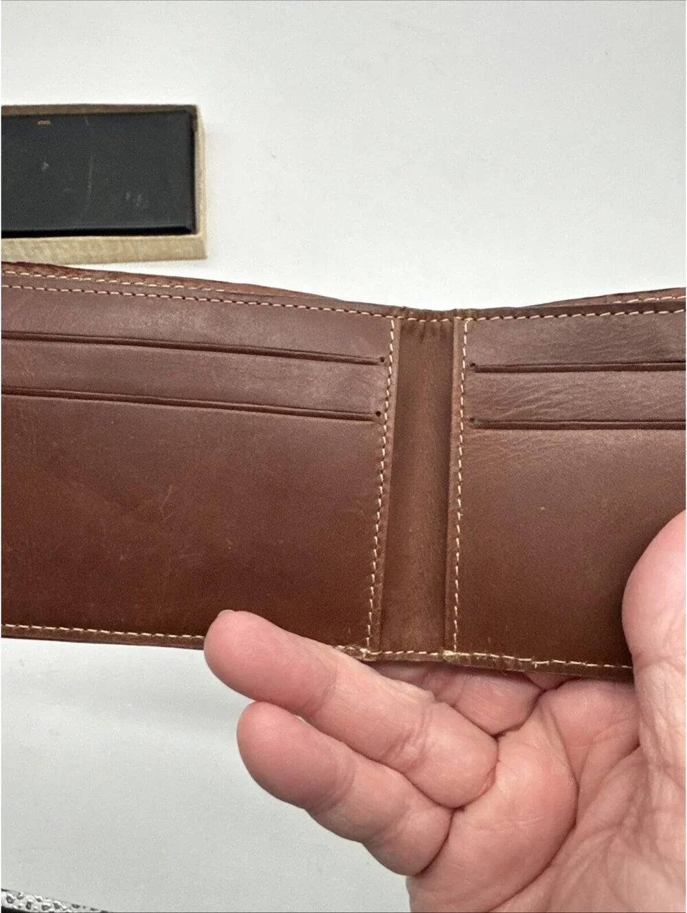 Leather skull wallet, bifold handmade skull art wallet, leather gift